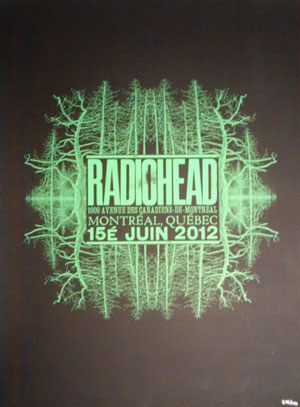 Radiohead 2012 Tour Poster