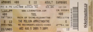 Tool Ticket Stub